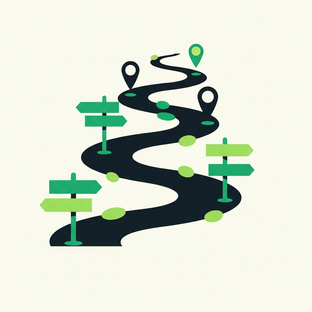 Minimal flat-vector illustration in Taxly green and ink representing cross-border founder guide, for the article "UK Ltd vs US LLC: which should you form?".